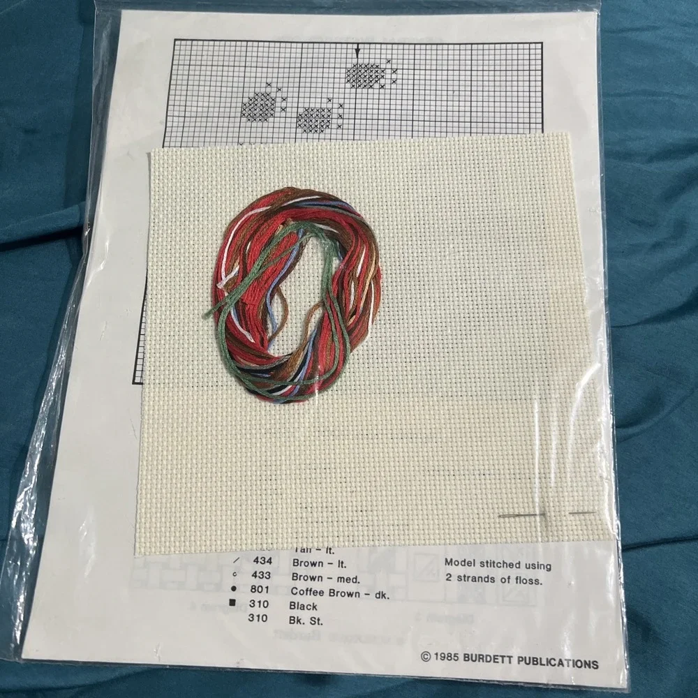 VINTAGE 1985 Dale Burdett Counted CrossStitch Kit 